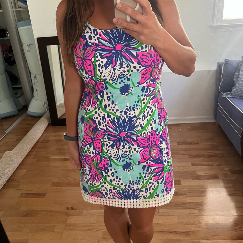 Lilly Pulitzer in the garden Eaton shift dress 6 - Picture 5 of 9